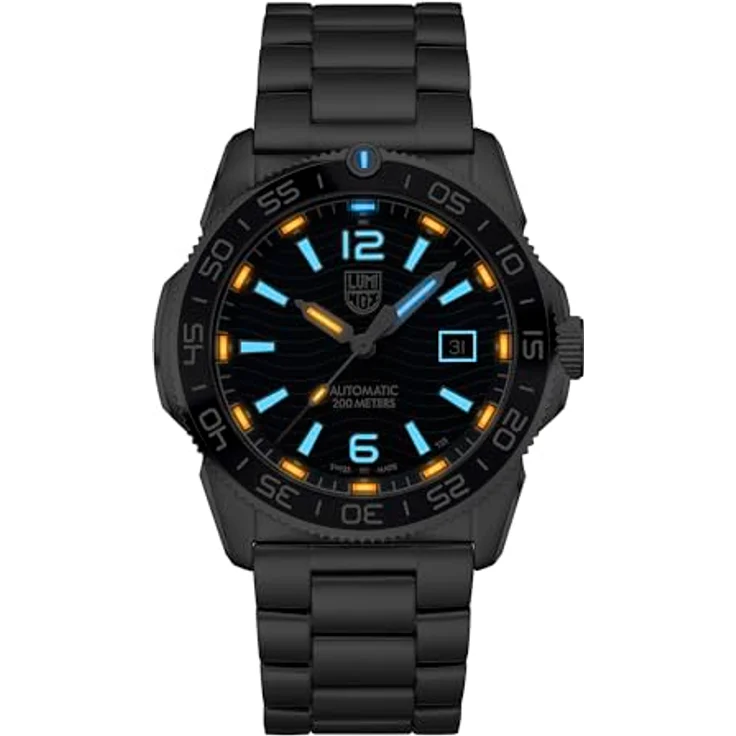 Luminox Pacific Diver Automatische Taucheruhr, 42 mm, Blau, Casual - Robuste Konstruktion, Selbstbetriebene Beleuchtung, Wasserdichtigkeit bis zu 200 Metern, Saphirglas, vielseitiges Design – Bild 2