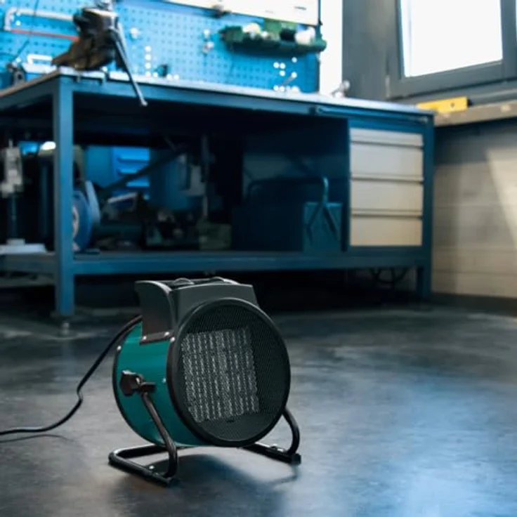 VONROC Elektroheizstrahler EH502AC, Heizstrahler mit Lüftungsfunktion, 3000W, 3 Heizstufen, kompakt und transportabel – Bild 7