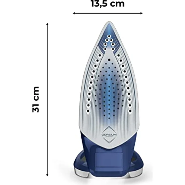 Calor Ultragliss Calc Plus 2800 W Bügeleisen konstante Durchflussmenge 50 Dampfbügeleisen Funktion 250 g-min, Antikalk-System, Eco-Modus FV6830C0, Blau-Silber – Bild 8