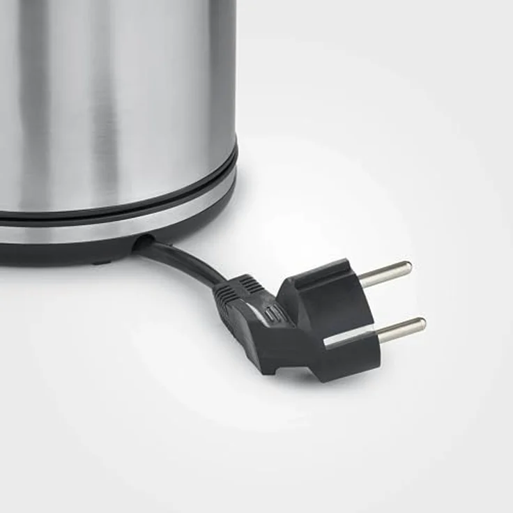 SEVERIN Wasserkocher 1L, elektrischer Wasserkocher mit Wasserstandsanzeige, Kalkfilter, XXL-Öffnung, leistungsstark & kompakt, 100% BPA-frei, 2.400 W, silber-schwarz/Edelstahl – Bild 5
