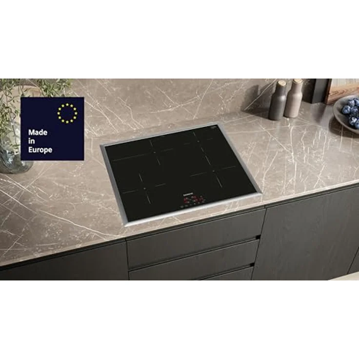 Siemens PQ613PIAA iQ300 Einbau-Herd-Set mit Induktionskochfeld, Pyrolyse, Hydrolyse, touchControl, Bräterzone, Energieklasse A+ – Bild 3