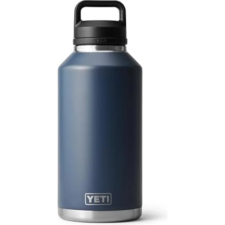 YETI Rambler Flasche mit Chug-Verschluss, 64 oz (1,9 L), doppelwandige Vakuumisolierung, 100 % auslaufsicher, Navy – Bild 2