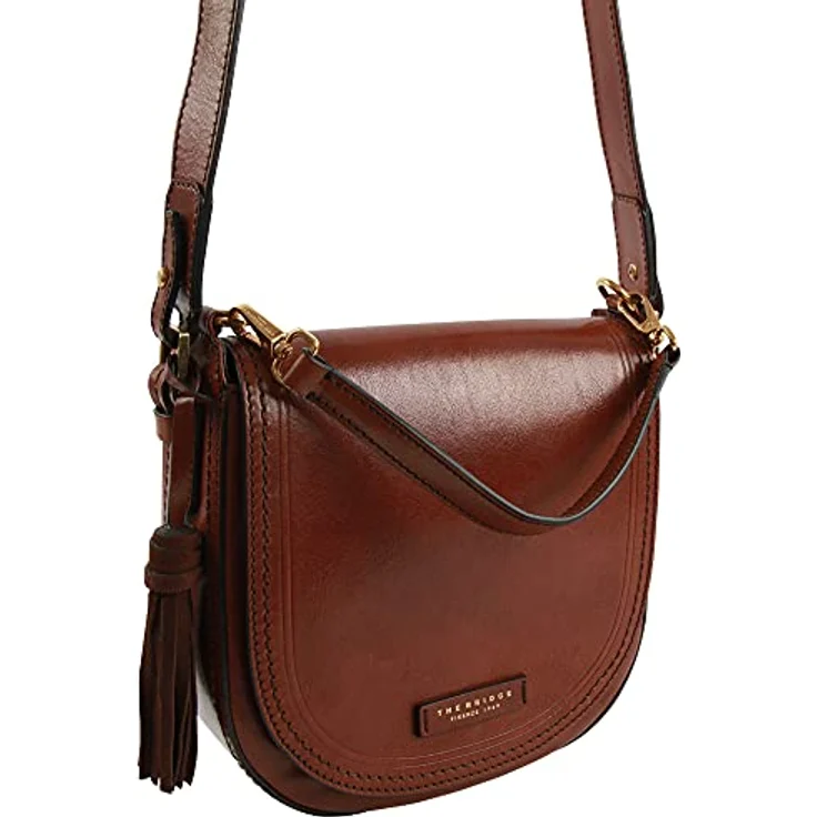 THE BRIDGE Umhängetasche Pearldistrict Satteltasche 1227, Saddle Bag, handmade Italian craftsmanship – Bild 2