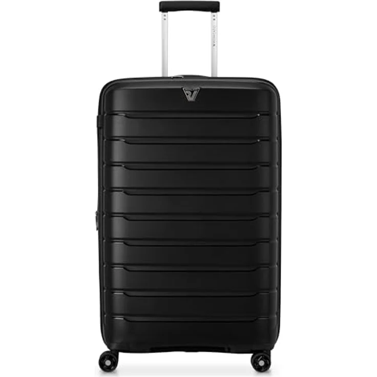 Roncato B-Flying, Großer Koffer 78 cm - Erweiterbar, 111 L, Schwarz, mit 4 multidirektionalen Rädern, wasserabweisend – Bild 2