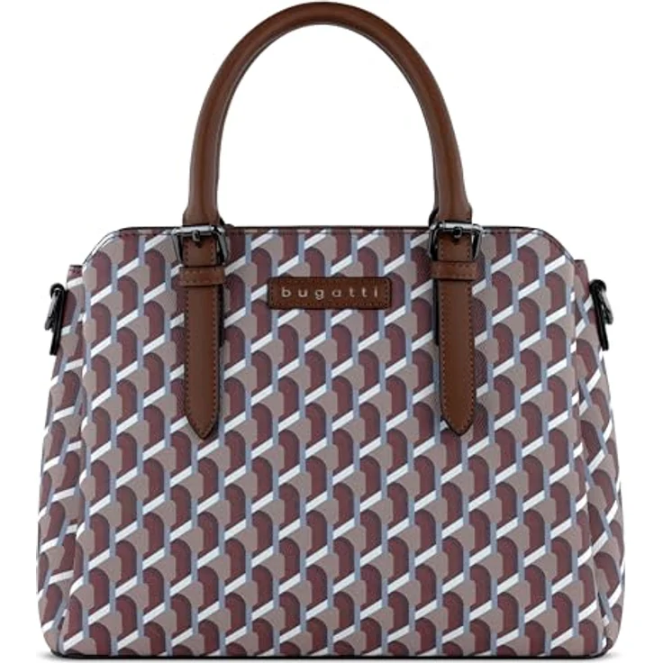 bugatti Ella Handtasche 28 cm, rot, 100% Polyester, Henkeltasche – Bild 1