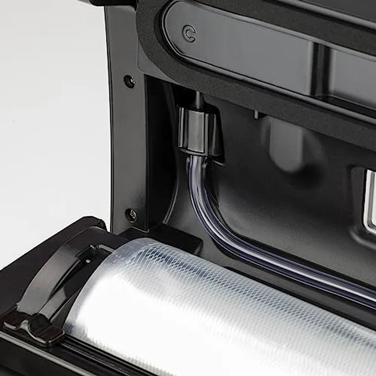 Caso FastVac 500 Gewerbevakuumierer - Edelstahl Vakuumierer für den professionellen Gebrauch - doppelte Kolbenpumpe 20 Liter-Min., doppelte Schweißnaht, inkl. 2 Folienrollen – Bild 6