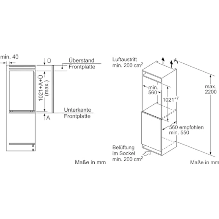 Bosch KIL32VFE0 Serie 4 Kühlschrank, Einbau, Energieklasse E – Bild 7