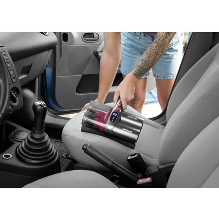 Concept VP2000 LumiStar 11,1 V UV Handstaubsauger mit UV-C-Sterilisationslampe, 120 W, BLDC-Motor, DREI Reinigungsmodi, Rotierende Bürste, in Schwarz – Bild 4