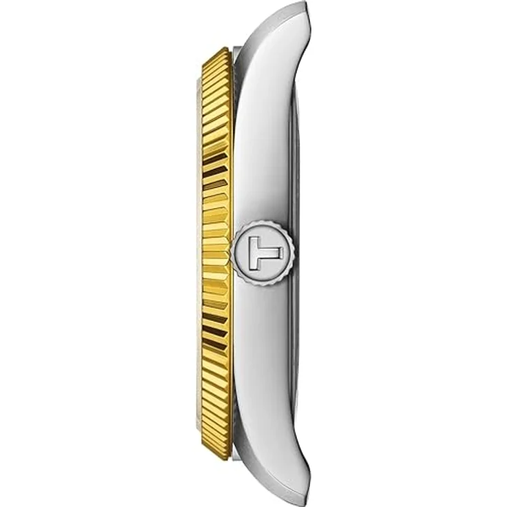 Tissot Klassische Uhr T1562102203100, Quarzwerk, Edelstahlgehäuse mit gelbgoldener PVD-Beschichtung, 34 mm, Edelstahlarmband, wasserdicht bis 10 bar – Bild 2