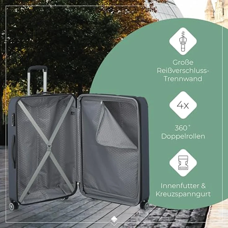 Travelite City 4w Trolley L erw. marine 73049-20, 124 l Volumen – Bild 5