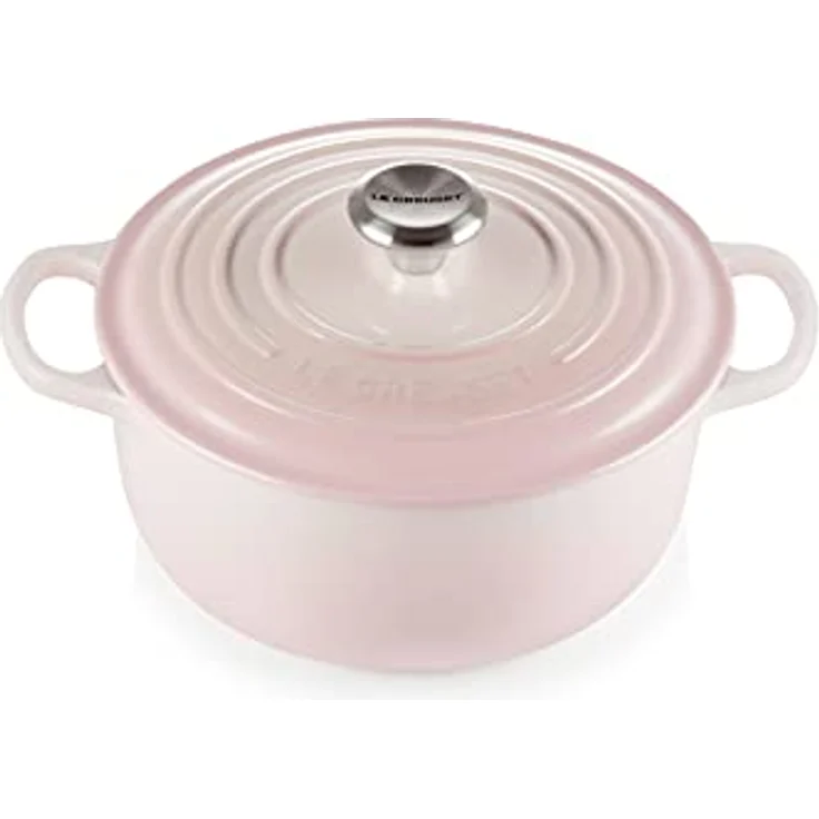 Le Creuset Signature Gusseisen Bräter, rund, 20cm, Shell Pink (21177207774430) – Bild 2