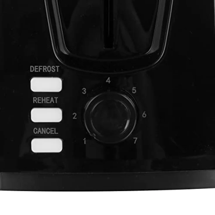 Emerio Toaster 2 extra Breiten Toastschlitzen Zentrierfunktion,herausnehmbare Krümelschublade,Abbruch/Auftauen/Wiedererwärmen,7 einstellbare Bräunungsstufen,Brötchenaufsatz,750W,TO-123924,Schwarz - Preisvergleich – Bild 4