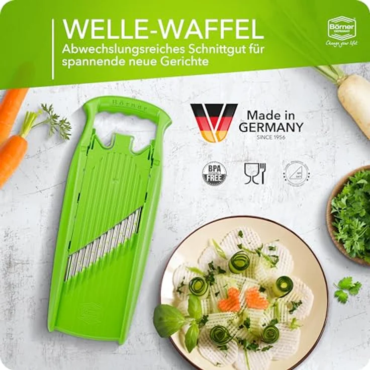 Börner Welle-Waffelreibe Power Line, grün – Bild 5