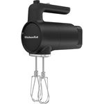 Kitchenaid Kabelloser handmixer I Kitchenaid Go I Kabellosen Handrührer mit 7 Geschwindigkeitsstufen und Akku I Schwarz