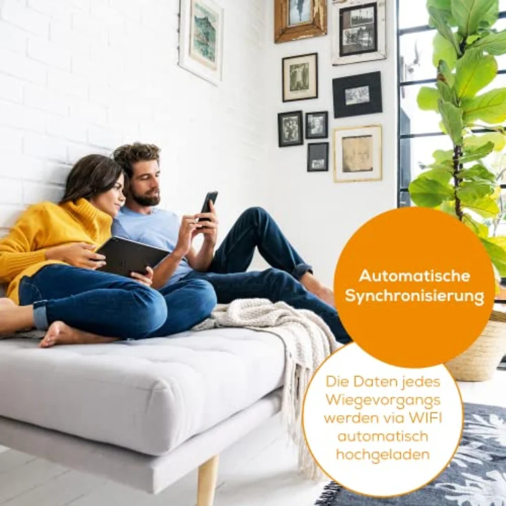 Beurer BF 980 Diagnosewaage mit WIFI und Bluetooth, Analyseaufzeichung und grafische Auswertung der Körperwerte per App, Herzfrequenz-Messung, wiederaufladbarer Akku – Bild 5
