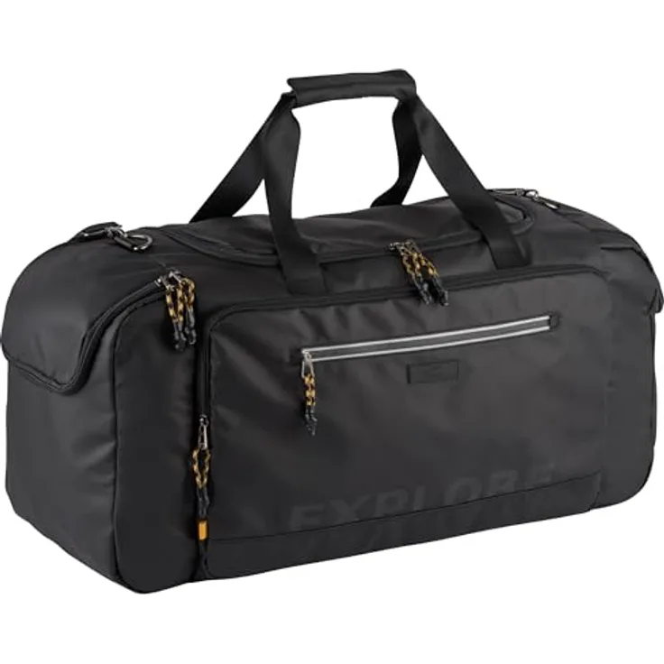 camel active Explore Weekender Reisetasche, 74 cm, schwarz, 100% Polyester, Reise- & Sporttasche