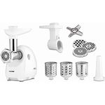 Zelmer ZMM4048B Fleischwolf, 1900W, Zerkleinerungsleistung 2,5 kg/min, Doppelklinge, Sieb 3, 5,8 mm, inklusive Zubehör, weiß