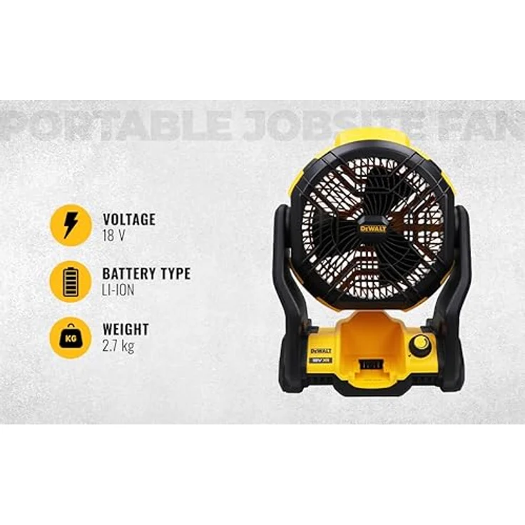 DeWalt 18V Akku Ventilator D512N | ohne Akku ohne Ladegrät – Bild 2