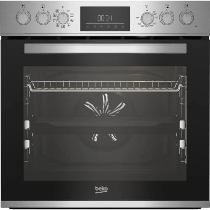 beko BBUM12341XE Einbau-Backofen-Set: Induktionskochfeld mit 4 Kochzonen, 8 Heizarten, 72 l Garraum-Volumen, Pizza-Funktion, Schwarz/Edelstahl – Bild 3
