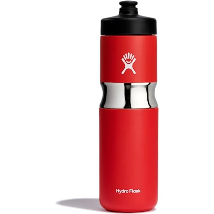 Hydro Flask 20 OZ WIDE MOUTH INSULATED SPORT BOTTLE GOJI, doppelwandige Thermoskanne mit TempShield Vakuumisolierung