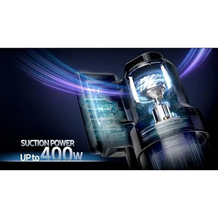 SAMSUNG VS90F40DEK/WA, Bespoke Jet Ultra Complete extra, Handstaubsauger mit 400 W, 2 Batterien, HEPA-Filter, Schwarz – Bild 2