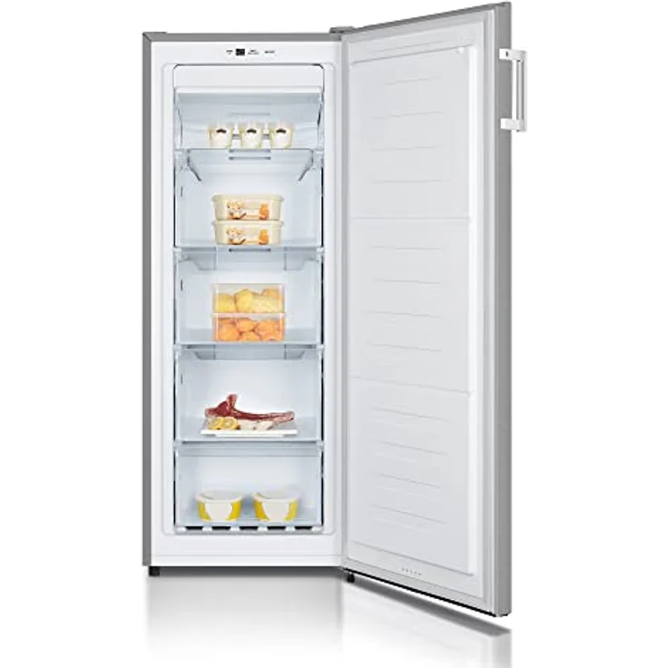 HEINRICHS Gefrierschrank, Freezer, No-Frost Schutz, 4x Gefrierschublade +1x Gefrierfach, LED-Display,Airflow, wechselbarer Türanschlag, Alarmfunktion, Temperatur:-14°C~-24°C, Heinrich´s (inox) – Bild 2