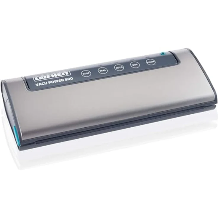 Leifheit Vakuumiergerät Vacu Power 500, Vakuumierer mit doppelter Schweißnaht, Lebensmittel bleiben 5x länger frisch, ideal zum Sous-Vide-Garen, Folienschweißgerät inkl. 10 Vakuumierbeuteln 20x30cm – Bild 2