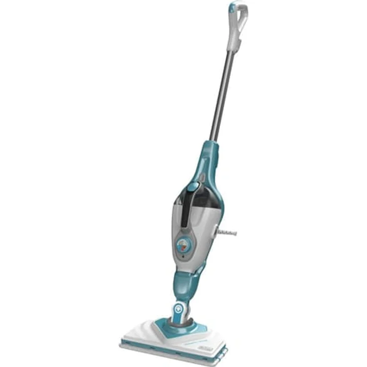 Black & Decker BHSM169DSM, Tragbarer Dampfreiniger mit 1600 W, 0,5 l Wassertank, Aqua-Farbe, 12 Zubehörteile, regulierbare Dampftemperatur