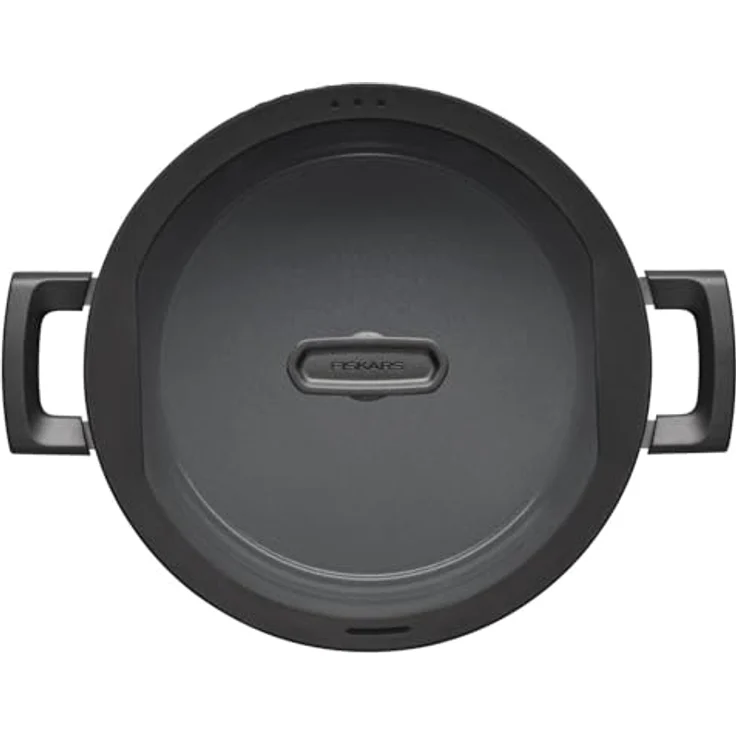 Fiskars Kasserolle Hard Face mit Deckel, 26 cm Durchmesser, 5 Liter, kratzfeste Antihaftbeschichtung, für alle Kochfelder geeignet, schwarz – Bild 5