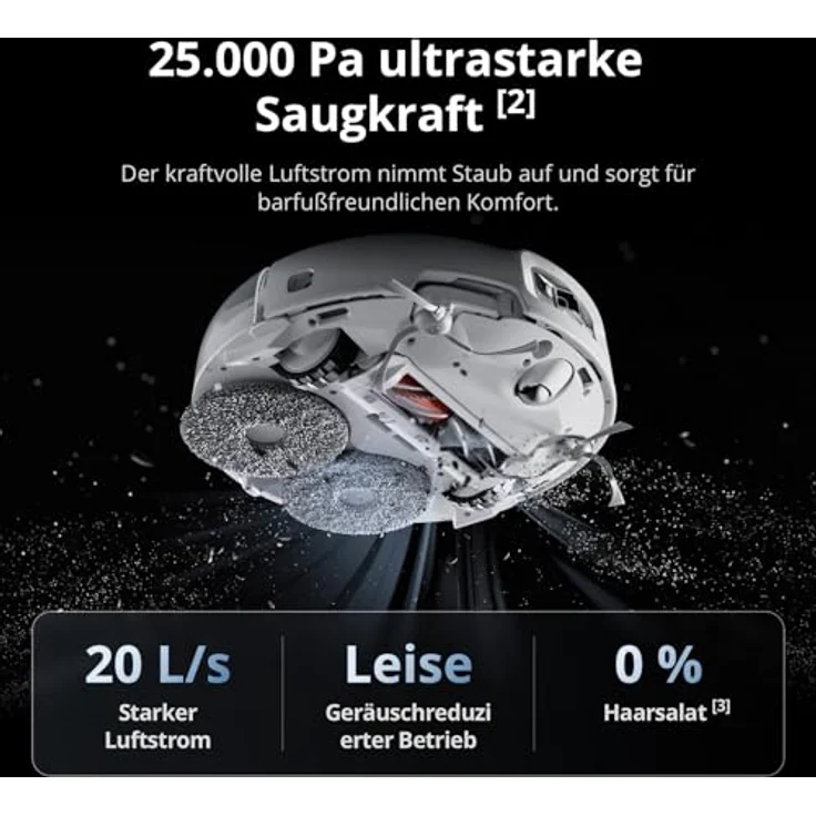 DJI VC ROMO P, Saug- und Wischroboter mit intelligenter Hinderniserkennung und selbstreinigendem System – Bild 7