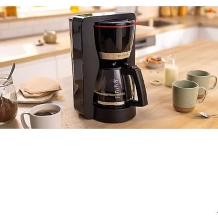 BOSCH Filterkaffeemaschine Elektrische Kaffeemaschine BOSCH TKA4M233 1200 W, Schwarz, 15 Tassen – Bild 2