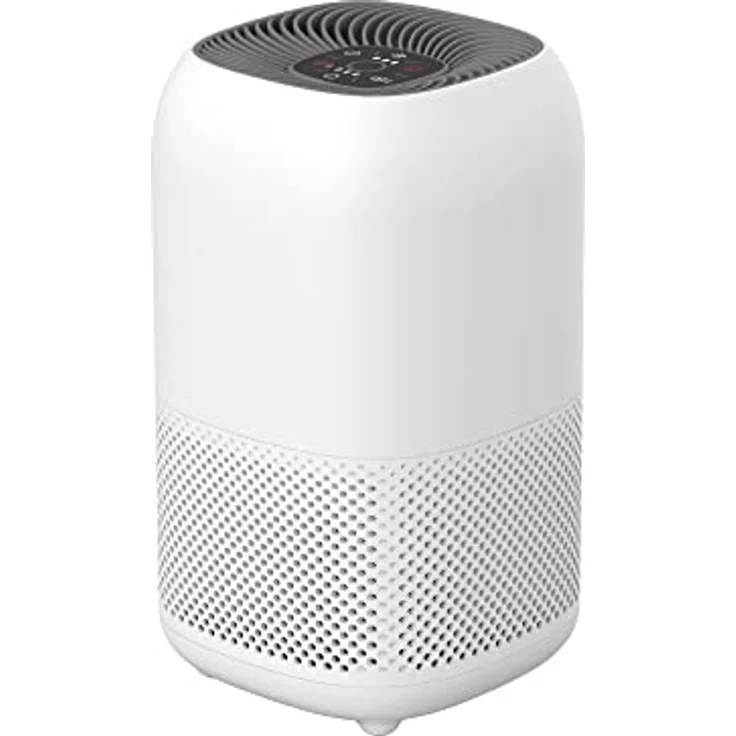 Amazon Basics - Luftreiniger, deckt bis zu 12 m² Raum ab, mit True HEPA & Advance Carbon Luftfiltern, CADR 100 m³/h, entfernt 99,97% von Pollen, Allergenen, Staub, Rauch, EU-Stecker - Preisvergleich – Bild 1