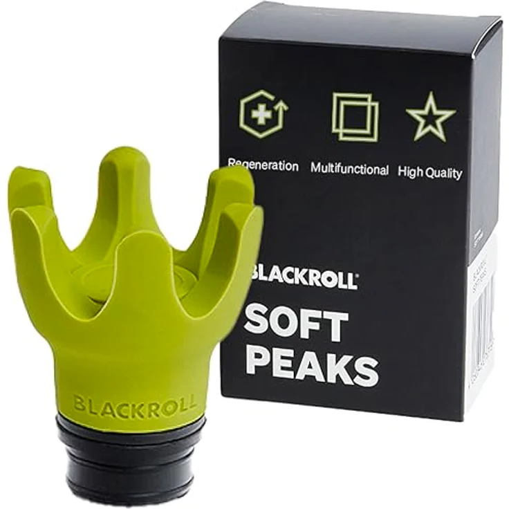 BLACKROLL® SOFT PEAKS, FASCIA GUN Aufsatz für sensitive Massage an Kopf, Kiefer und Gelenken, aus extraweichem Silikon – Bild 1