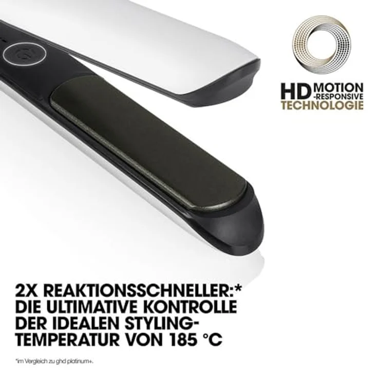 ghd chronos Styler weiß – professioneller Haarglätter mit neuer HD-Motion-Technologie und der optimalen Stylingtemperatur von 185ºC, 3-mal schneller, – Bild 4