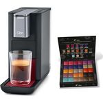 Tchibo Qbo „ESSENTIAL“ Premium Kapselmaschine inkl. 30 Qbo Kapseln für Espresso, Caffè und Caffè Grande, kompaktes Design, Dark Berry