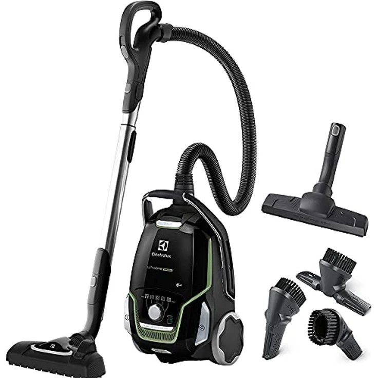 Electrolux euo9green UltraOne Staubsauger mit Beutel, Absaugung AeroPro, S-Bag XL-5 Liter, Allergy Plus Filter, Ebony Black/Sage Green – Bild 1