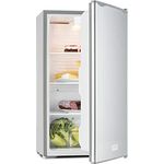 Klarstein Beerkeeper Standkühlschrank - Kühlschrank, 92 L Fassungsvermögen, 60 Watt Nennleistung, 3 Fächer, 7-stufiger Thermostat, leise, silber