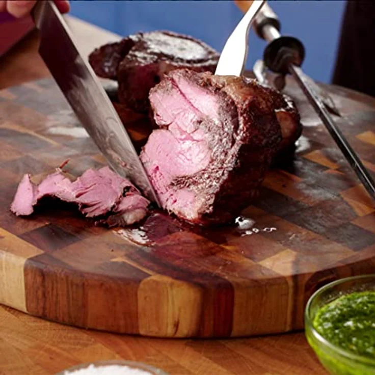 LIVINGTON Rotisserie Chef - Drehgrill, Tischgrill, Elektrogrill - Maximales Fassungsvermögen, Abschaltfunktion, Duo-Infrarot Heizelemente - Rot – Bild 3