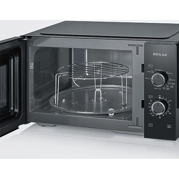 Severin 7785 Mikrowelle schwarz 800 W Grillfunktion, Timer-Funktion – Bild 3