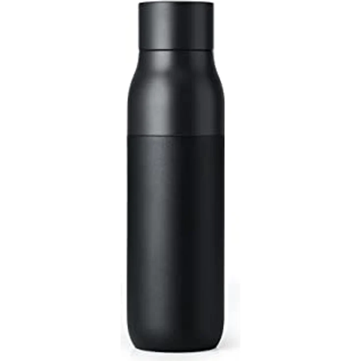 LARQ Bottle Twist Top 500ml - Isolierte Edelstahl-Trinkflasche | Thermoskanne, BPA-frei | Wiederverwendbare Wasserflasche für Camping, Büro und Reisen | Hält Getränke kalt und heiß, Obsidian Black – Bild 2