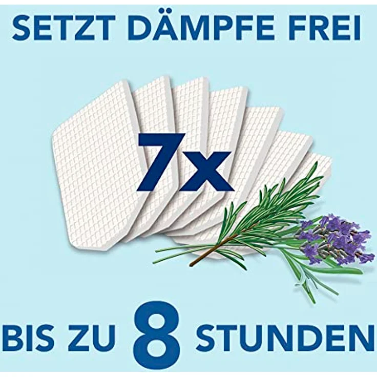 WICK Vapo Pads Rosmarin und Lavendel, mit ätherischen Ölen, Passen zu unseren Luftbefeuchtern, Inhalatoren und Diffusoren, Bei Erkältung und Schnupfen, Setzen lindernde Dämpfe frei, Weiß, 7er-Pack – Bild 3