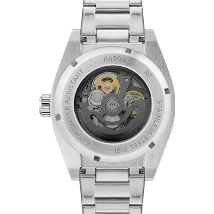 Ingersoll The Vert, Automatikuhr Herren 43mm mit grünem Zifferblatt und silberfarbenem Edelstahlarmband, skelettiertes Uhrwerk, wasserdicht bis 50m – Bild 5