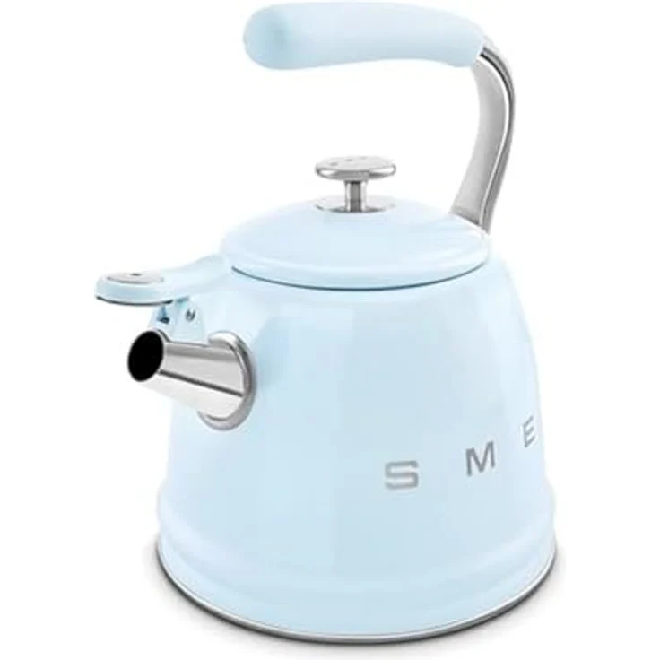 Smeg Wasserkocher WKF01PB Wasserkessel für alle Herdarten geeignet, 2,3 Liter, 50er-Jahre-Design, Pastellblau – Bild 3