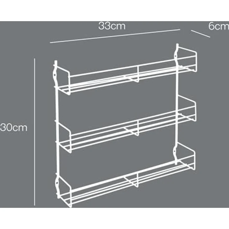 Metaltex 364613010 Gewürzregal 3-Etagen verchromt – Bild 5