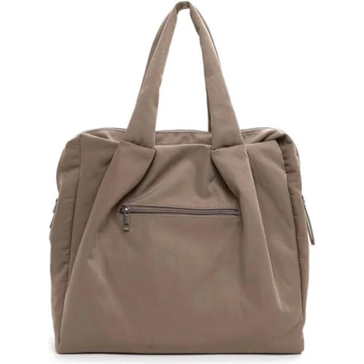 SURI FREY Shopper SFY Pauly, Uni-Design mit Reißverschluss, Feinsynthetik, in Nylon-Optik, schwarz – Bild 3