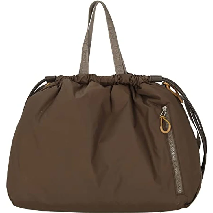 Jost Kemi Shopper, Lässige Schultertasche aus Nylon in Braun mit gut durchdachter Innenausstattung, 43x16x36 cm, 0.86 kg – Bild 4