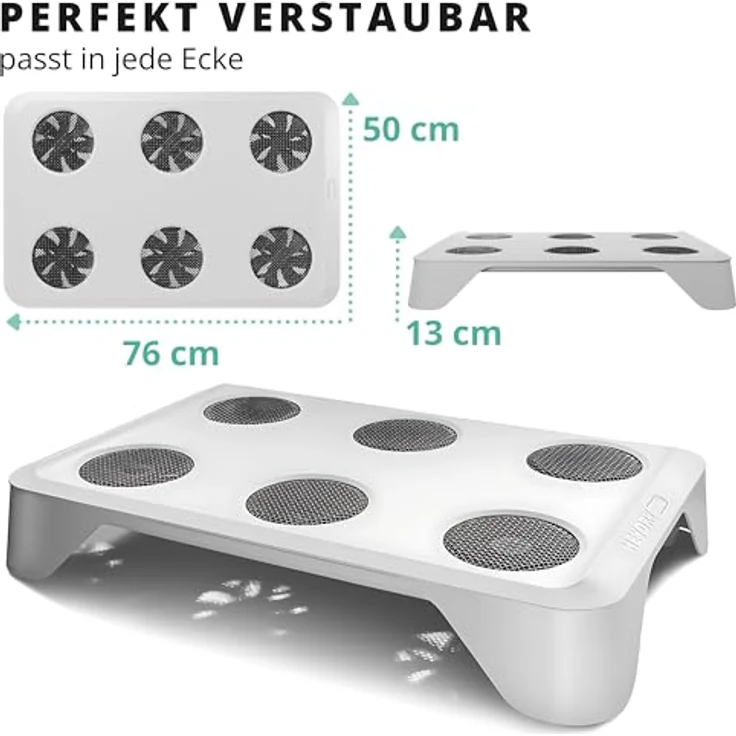 TOSA HEYDRY Wäschetrockner für Wäscheständer, schnell & energiesparend trocknen, platzsparende Trockner-Alternative, weiß – Bild 7