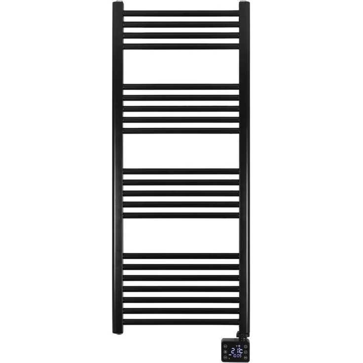 Eurom Sani Bathroom Radiator 1000 Wifi, Badezimmerheizung mit Handtuch- und Raumheizmodus, schwarz, 800 W, Wifi-Steuerung, programmierbare Zeitschaltuhr