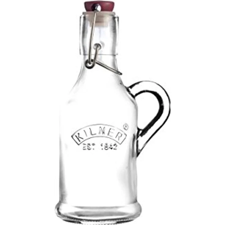 Kilner Bügelverschluss Flasche mit Henkel, 0.2 Liter Einkochglas, Glas, transparent – Bild 2