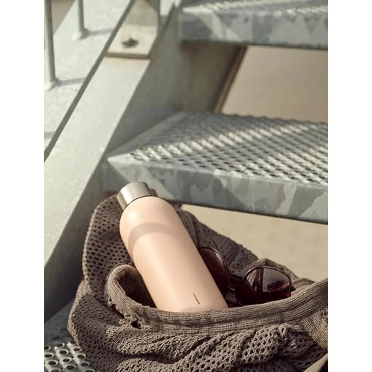 Stelton Keep Cool Thermosflasche, doppelwandige Isolierflasche für heiße & kalte Getränke, 0.6 l, Heather – Bild 3
